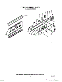 03 - Control Panel parts for Whirlpool Range RF395PCXW0 from AppliancePartsPros.com