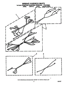 Wiring Harness parts for Whirlpool Range RF3660XXW0 from AppliancePartsPros.com