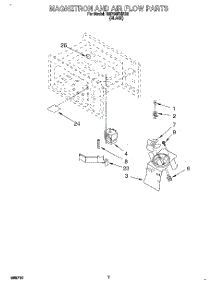 05 - Magnetron And Air Flow, Optional parts for Whirlpool Oven RM765PXBB2 from AppliancePartsPros.com