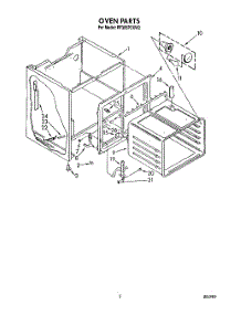03 - Oven parts for Whirlpool Range RF395PCXW2 from AppliancePartsPros.com