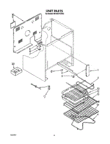 06 - Unit, Lit / Optional parts for Whirlpool Range RF395PCXW2 from AppliancePartsPros.com