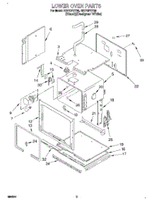 03 - Lower Oven parts for Whirlpool Oven RB770PXYB0 from AppliancePartsPros.com