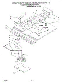 06 - Component Shelf And Latch parts for Whirlpool Oven RB770PXYB0 from AppliancePartsPros.com