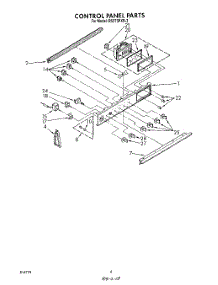 03 - Control Panel parts for Whirlpool Range RS575PXR3 from AppliancePartsPros.com