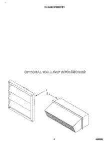 03 - Optional Wall Cap Accessories parts for Whirlpool Cooktop RC8950XRH7 from AppliancePartsPros.com
