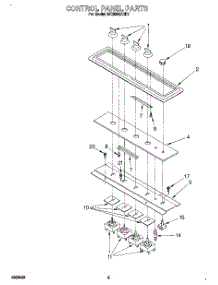 04 - Control Panel parts for Whirlpool Cooktop RC8950XRH7 from AppliancePartsPros.com