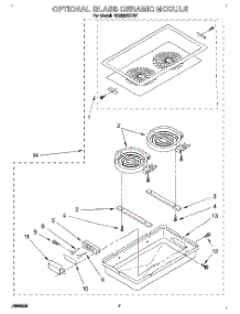 06 - Optional Glass Ceramic Module parts for Whirlpool Cooktop RC8950XRH7 from AppliancePartsPros.com