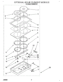 08 - Optional Solid Element Module parts for Whirlpool Cooktop RC8950XRH7 from AppliancePartsPros.com