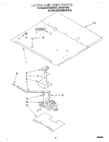 05 - Latch And Vent parts for Whirlpool Oven RB160PXBQ1 from AppliancePartsPros.com