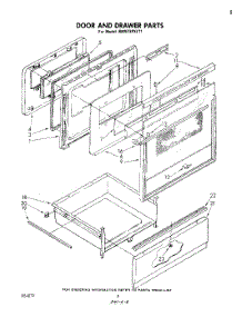 05 - Door And Drawer parts for Whirlpool Range RM973PXLT1 from AppliancePartsPros.com