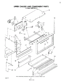 06 - Upper Chassis And Component parts for Whirlpool Range RM973PXLT1 from AppliancePartsPros.com