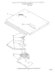 04 - Support Module And Latch parts for Whirlpool Oven RM765PXAB0 from AppliancePartsPros.com