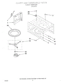 06 - Cavity And Turntable parts for Whirlpool Oven RM765PXAB0 from AppliancePartsPros.com