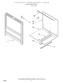 08 - Microwave Compartment parts for Whirlpool Oven RM765PXAB0 from AppliancePartsPros.com
