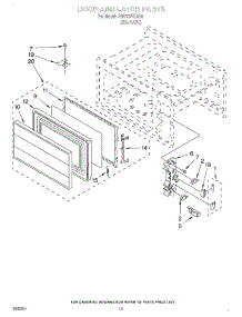 10 - Door And Latch parts for Whirlpool Oven RM765PXAB0 from AppliancePartsPros.com