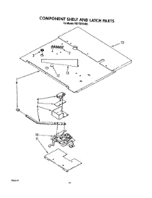 07 - Component Shelf And Latch parts for Whirlpool Oven RB170PXXB0 from AppliancePartsPros.com
