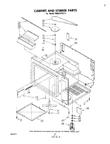 10 - Cabinet And Stirrer parts for Whirlpool Range RM973PXLT1 from AppliancePartsPros.com