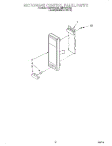 09 - Microwave Control Panel parts for Whirlpool Oven RM770PXBB2 from AppliancePartsPros.com