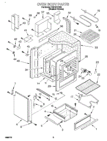 02 - Section parts for Whirlpool Range RS310PXBH0 from AppliancePartsPros.com