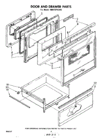 04 - Door And Drawer parts for Whirlpool Range RM975PXLW2 from AppliancePartsPros.com