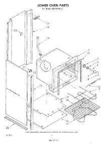 04 - Lower Oven , Literature And Optional parts for Whirlpool Oven RB170PXLW2 from AppliancePartsPros.com
