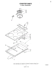 04 - Cook Top parts for Whirlpool Range RS6700XKW1 from AppliancePartsPros.com