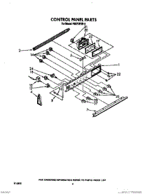 03 - Control Panel parts for Whirlpool Range RS575PXR6 from AppliancePartsPros.com