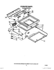 04 - Cooktop parts for Whirlpool Range RS575PXR6 from AppliancePartsPros.com