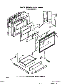 05 - Door And Drawer parts for Whirlpool Range RS575PXR6 from AppliancePartsPros.com