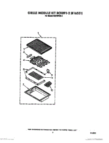 07 - Grille Module Kit Rck891-2 (816531) parts for Whirlpool Range RS575PXR6 from AppliancePartsPros.com