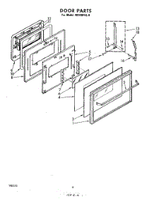 04 - Door parts for Whirlpool Oven RB160PXL0 from AppliancePartsPros.com