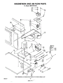 08 - Magnetron And Air Flow parts for Whirlpool Range RM975PXLW2 from AppliancePartsPros.com