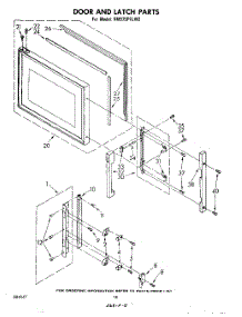 10 - Door And Latch parts for Whirlpool Range RM975PXLW2 from AppliancePartsPros.com