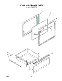 04 - Door And Drawer parts for Whirlpool Range RF302BXVW3 from AppliancePartsPros.com