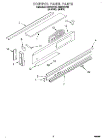 02 - Control Panel parts for Whirlpool Range RS6755XYW6 from AppliancePartsPros.com