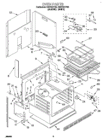 03 - Oven parts for Whirlpool Range RS6755XYW6 from AppliancePartsPros.com