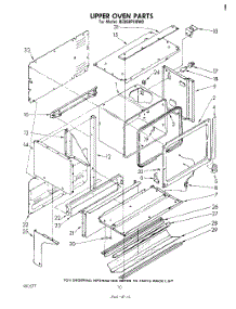 06 - Upper Oven parts for Whirlpool Range RE960PXKW0 from AppliancePartsPros.com