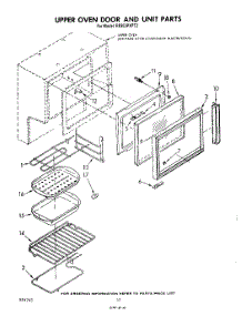 07 - Upper Oven And Unit parts for Whirlpool Range RE953PXPT2 from AppliancePartsPros.com