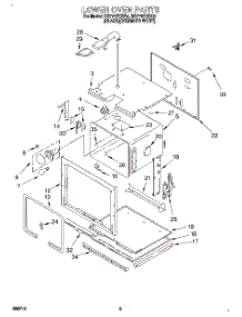 03 - Lower Oven parts for Whirlpool Oven RB770PXBB2 from AppliancePartsPros.com