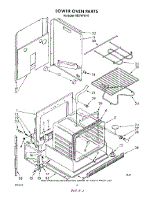 04 - Lower Oven parts for Whirlpool Oven RB276PXV0 from AppliancePartsPros.com