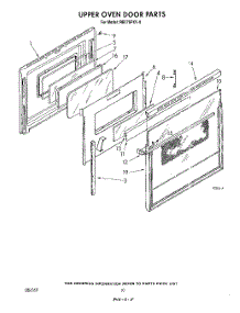 06 - Upper Oven Door parts for Whirlpool Oven RB276PXV0 from AppliancePartsPros.com