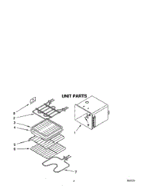 04 - Oven, Unit parts for Whirlpool Oven RB160PXYB4 from AppliancePartsPros.com