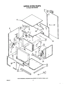 03 - Upper Oven parts for Whirlpool Oven RB170PXXW3 from AppliancePartsPros.com