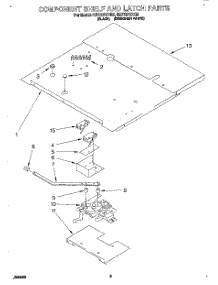 06 - Component Shelf And Latch parts for Whirlpool Oven RB770PXYB5 from AppliancePartsPros.com