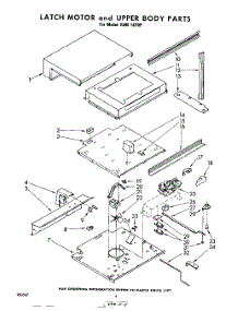 03 - Latch And Upper Body parts for Whirlpool Oven RJM1870P from AppliancePartsPros.com