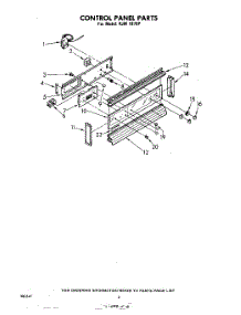 04 - Control Panel parts for Whirlpool Oven RJM1870P from AppliancePartsPros.com