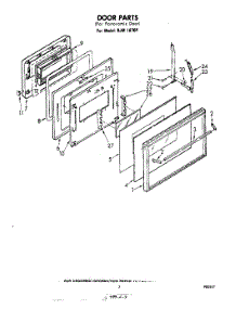 05 - Door parts for Whirlpool Oven RJM1870P from AppliancePartsPros.com