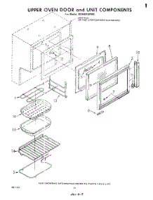 07 - Upper Oven Door And Unit parts for Whirlpool Range RE960PXPW0 from AppliancePartsPros.com