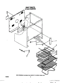 05 - Unit, Lit / Optional parts for Whirlpool Range RF395PXWW0 from AppliancePartsPros.com