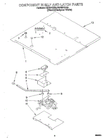 05 - Component Shelf And Latch parts for Whirlpool Oven RB760PXBQ0 from AppliancePartsPros.com